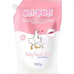 Мыло детское Uti-Puti жидкое антибактериальное с экстрактом подорожника и календулы, с D-пантенолом аромат жвачки 0.9 кг