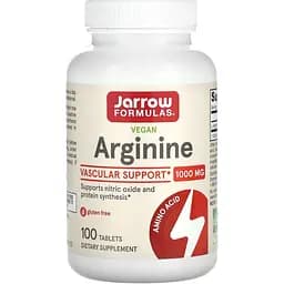 L-Аргинин Jarrow Formulas Arginine 1000 мг 100 таблеток