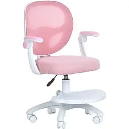 Детское кресло Bambi с подлокотником и подножкой регуляция высоты розовое M 6056-8 