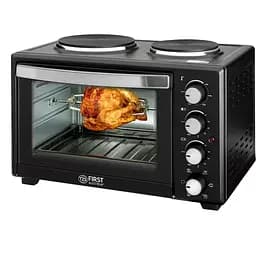 Духовка First FA-5045-5 60 л конвекция + плита 2-конфорочная черная