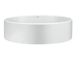 Комплект Qtap Kolibri: Раковина накладна овальна 500x360x140 мм White + Донний клапан PU02 (QT10113054WN47311) - мініатюра 2