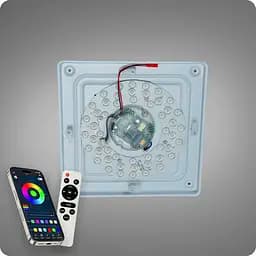 Люстра світлодіодна 517 Dlight RGB з пультом і колонкою 45Вт Білий (02168) - мініатюра 8