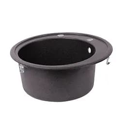 Кухонна мийка Lidz D510/200 GRF-13 (LIDZGRF13D510200), Графіт - мініатюра 4