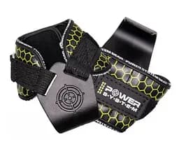 Крюки для тяги на запястье Power System PS-3360 Hooks V2 Black/Yellow XL (PS_3360_Black/Yellow XL)