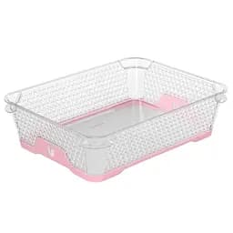 Ящик для зберігання Keeeper mini funcion А-5, 26.5х20х7 см рожевий (368.1)