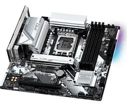 Материнcька плата ASRock B760M PRO RS (1700/B760, 4*DDR5, 2xPCIex16, 4xSATAІІІ, 3xM.2, 2.5GLan, 7.1ch, mATX) - мініатюра 4