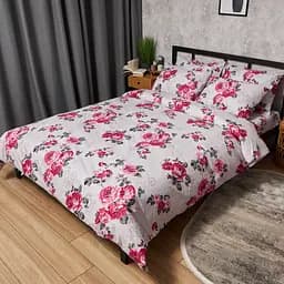 Комплект постільної білизни Moon&Star Бязь Gold Люкс Rose Whisper євро 200х220 наволочки 4х70х70