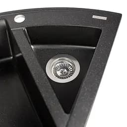 Кухонна мийка гранітна Miraggio Europe black 1100x575x205 00207207, Чорний - мініатюра 5