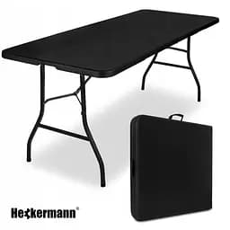 Стіл складаний переносний Heckermann 180х74х74 Black (XJM-Z180) - мініатюра 3