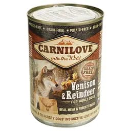 Беззерновий вологий корм для собак Carnilove Adult Venison & Reindeer з олениною 400 г - мініатюра 2