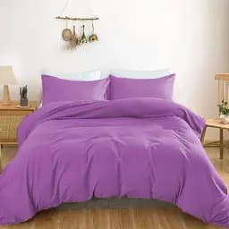 Простирадло на гумці MirSon Satin Light Pro 10-018 Lilac 70x130 см фіолетове (2200011023793) - мініатюра 2