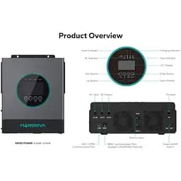 Інвертор MARSRIVA MR-SPF6.5K-LP1-TL20E Wi-Fi 6.5KW (MR-SPF6.5K-LP1-TL20E) - мініатюра 6