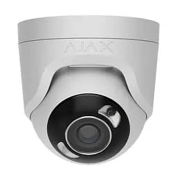 IP-відеокамера 8Mp Ajax TurretCam HL (8 Mp/4 mm) White f=4mm, ІЧ+LED-підсвічування, з мікрофоном (26-00673)