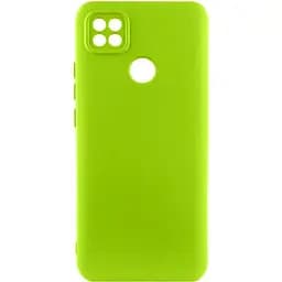 Чохол TPU Getman Liquid Silk Full Camera для Xiaomi Redmi 9C Салатовий / Neon Green