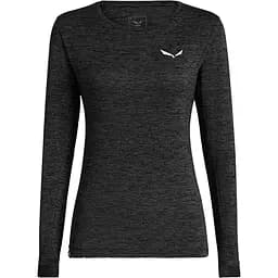 Футболка жіноча Salewa Puez Melange Dry Womens L/S Tee XS Чорний-Сірий - мініатюра 2