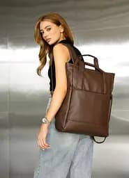 Женская сумка-рюкзак Sambag Cargo коричневая 45 х 31 х 15 см (93541020)