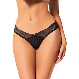 Сексуальные классические трусики Obsessive Bella Rou M/L черный