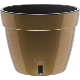 Вазон Santino Asti 6 л золотий-чорний (2005182)