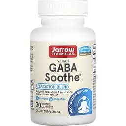 Гамма-аминомасляная кислота Jarrow Formulas GABA Soothe 30 вегетарианских капсул