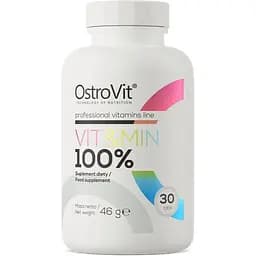 Вітаміни та мінерали OstroVit 100% Vit & Min, 30 таблеток
