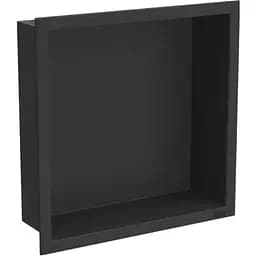 Полка в ванную встроенная Nett YB-29, 30 см Черный