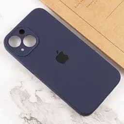 Чохол Silicone Case Full Camera Protective AA Apple iPhone 13 6.1" Темно-синій / Midnight blue - мініатюра 4