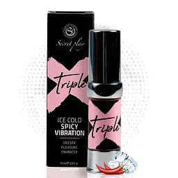 Жидкий вибратор TRIPLE X-3 IN 1 UNISEX PLEASURE ENHANCER GEL Secret play 37-3651 96043