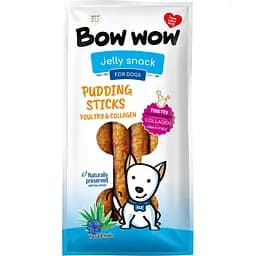 Лакомство для собак Bow wow пудинговые палочки из птицы, коллагена, юкки и инулина 6 шт.