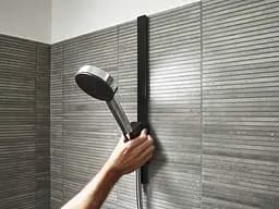 Тримач для душу Hansgrohe WallStoris Matt Black 27917670 Чорний матовий - мініатюра 2