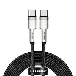 Кабель Baseus Type-C to Type-C Cafule Series Metal Data Cable 2 м 100 Вт (CATJK-D01) черный