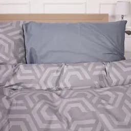 Наволочка MirSon Бязь 17-4839 Cristiano 70х70 см сіра (2200009578663)