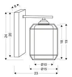 Бра Candellux 21-10186 Jonera - мініатюра 4