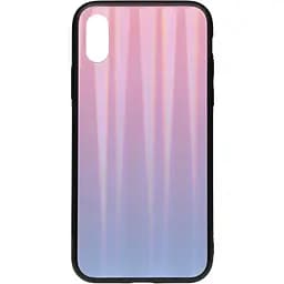 Чехол-накладка Toto Aurora Print Glass Case Apple iPhone X/XS Lilac