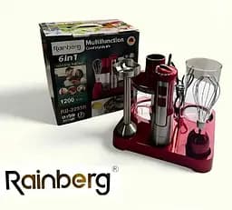 Занурювальний блендер Rainberg RB-2293 з підставкою 6в1 Червоний 1200Вт - мініатюра 2