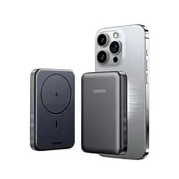 Зовнішній акумулятор Ugreen PB561 Foldable Kickstand Magnetic Battery 10000mAh для iPhone 15 Pro 14 сірий - мініатюра 2