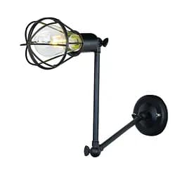 Бра настенное Levistella 707W117-1 BK E27 черный стиль лофт