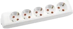Колодка 5 гнізд з/заземл. біла (Multi-Let)