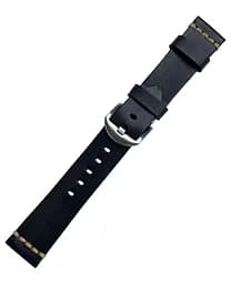 Шкіряний ремінець Primolux C052B Steel buckle для годинника Samsung Galaxy Watch 3 45 мм (SM-R840) Black - мініатюра 4