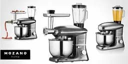 Кухонний комбайн Mozano професійний тістоміс 3в1 Kitchen Machine 2300 Вт чаша 6,2л Silver Кулінарна книга в подарунок - мініатюра 9