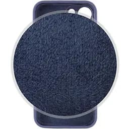 Чохол Silicone Case Full Camera Protective AA Apple iPhone 13 6.1" Темно-синій / Midnight blue - мініатюра 3