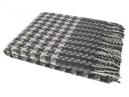 Плед вовняний Vladi Carambola 170х210 біло-сірий