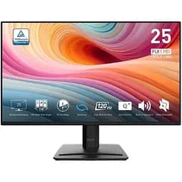 Монітор MSI 24.5` PRO MP252 E2, Black, IPS, 1920x1080 (16:9), 1 мс, 120 Гц, 300 кд/м², 1500:1, 178°/178°, HDMI/DP, 2 x 2 Вт, VESA 100x100, Adaptive Sync