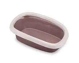 Stefanplast Sprint 20 - Туалет для котов с высокими бортами 39x58x17 см коричнево-розовый