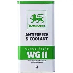 Антифриз Wolver WG11 Antifreeze & Coolant Concentrate 5 л зелений