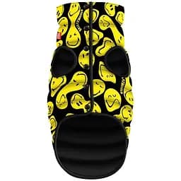 Курточка для собак Waudog Clothes малюнок "Смайли на чорному", M40, В 63-67 см, С 39-43 см