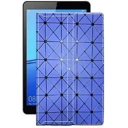 Чохол StatusCASE з екошкіри для планшету Huawei MediaPad M5 lite 8 Синій ромб