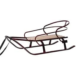 Санки Vitan Спринтер зі спинкою бордові (7364)