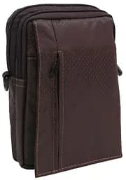 Невелика чоловіча сумка для носіння на плечі або коричневій ремені Nobrand 12х17х4 см sum0023996
