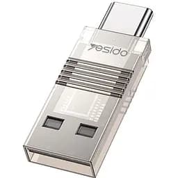 OTG перехідник Yesido GS21 USB to Type-C + TF card