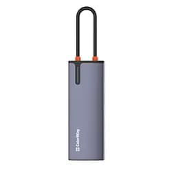 Порт-реплікатор ColorWay Docking Station USB-C 6-в-1 Type C PD 100W/USB3.0х3/USB2.0/RJ45 (CW-HUB03) - мініатюра 5